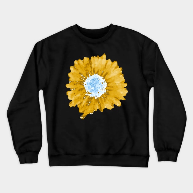 yellow and white sunflower Crewneck Sweatshirt by Zamen